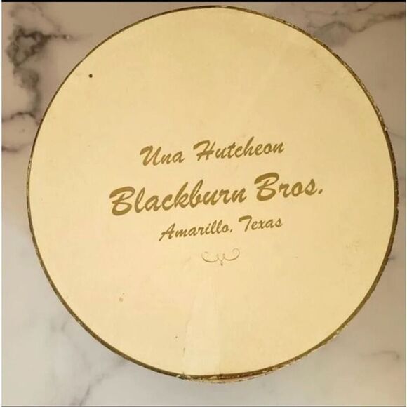Una Hutcheon Blackburn Bros. Amarillo TX Vintage snake hat & pillbox round hatbo - Picture 8 of 10